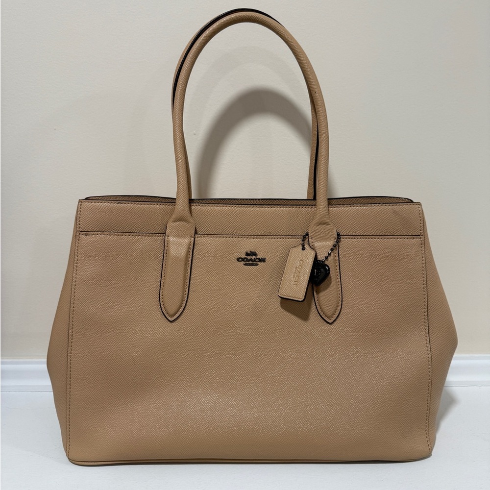 Coach Tan Leather Tote Bag